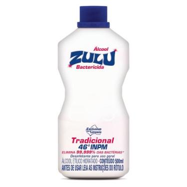Imagem de Álcool Líquido Bactericida Tradicional 46Inpm Zulu 500ml