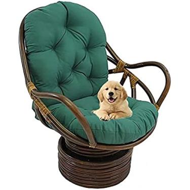 Imagem de Almofada de balanço giratória, almofadas para cadeira de balanço, almofadas para cadeiras de jardim ao ar livre, tapete de assento lavável Almofada de cadeira de balanço espessada para uso i