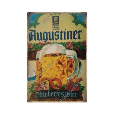 Imagem de Placa De Metal Vintage Da Marca De Cerveja Alemã Putuo Para Decoração 