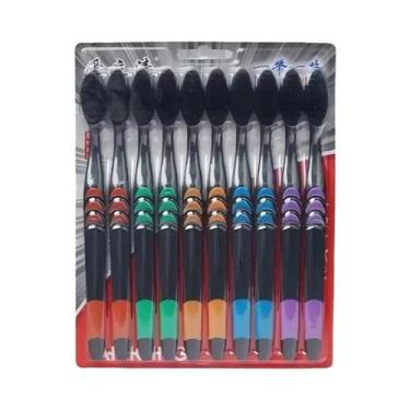 Imagem de Escova De Dentes De Cerdas Ultrafinas De Carvão De Bambu Pretas, Pacot