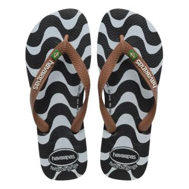 Imagem de Chinelo Havaianas Top Copacabana 4150743, Preto, 37