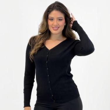 Imagem de Casaco Dyordhana Cardigan com Botão Feminino-Feminino