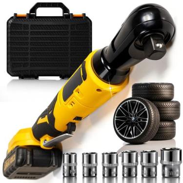 Imagem de Chave Catraca Elétrica 2 Bateria 21v Maleta Com Kit Soquetes - Genéric