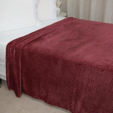 Imagem de Manta Cobertor Delicatta Mantinha Fleece Bolinha Vermelha - Home Ferna