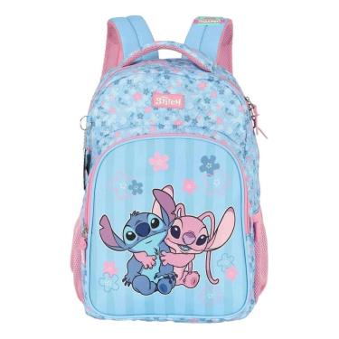 Imagem de Mochila De Costas E Estojo Stitch Com Chaveiro Luxcel