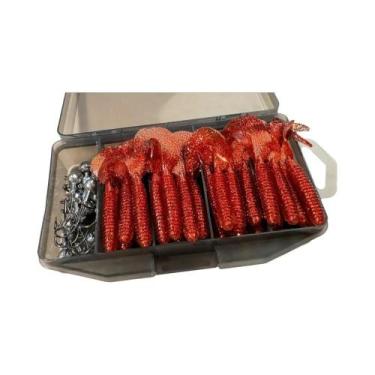 Imagem de 50PCS GOBAIT T Tail Grub Worm Soft Lure 5cm 6cm 7cm Com Isca Metálica 