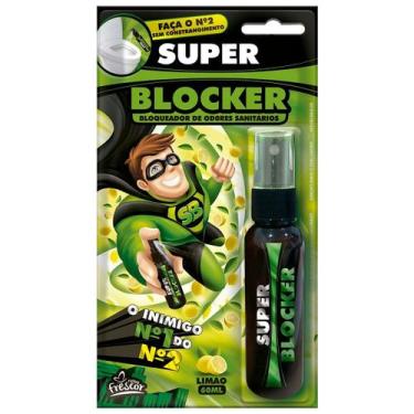 Imagem de Bloqueador LIMÃO de Odores Indesejáveis Sanitários Super Blocker 60ml 