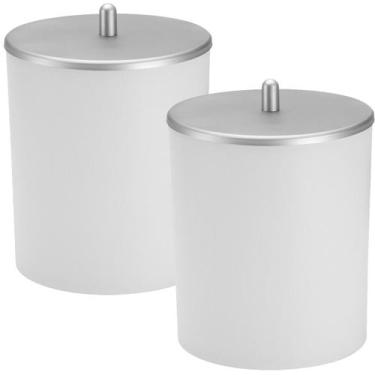 Imagem de Kit 2 Lixeira Lixinho Cesto de Lixo Banheiro Lavabo Escritório Luxo Pi