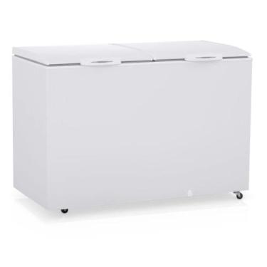 Imagem de Freezer 2 Tampas 411 Litros GHB410BIN Branco Gelopar Bivolt, Branco, B