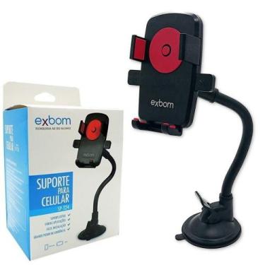 Imagem de Suporte de Celular Gps para Carro com ventosa Exbom SP-T24