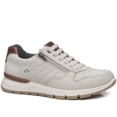 Imagem de Tênis Casual Pegada Masculino em Couro Gelo 111603-08-Masculino