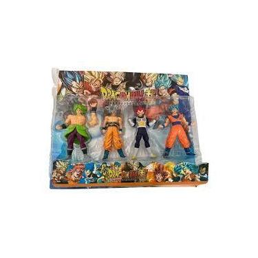 Imagem de Kit Com 4 Bonecos Dragon Ball Z Goku Vegeta Coleção - Mundo
