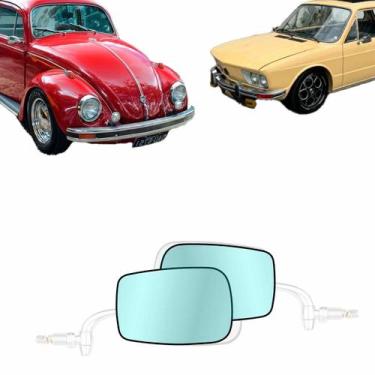 Imagem de Lente Convexo Espelho Do Retrovisor Fusca Mexicano Azul - Rosso & VR