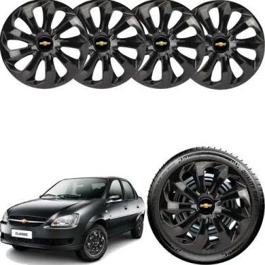 Imagem de Kit 4 Carlota Aro 15 Gm Celta Cobalt Meriva 2012 13 2014 - ELITTE MOTO