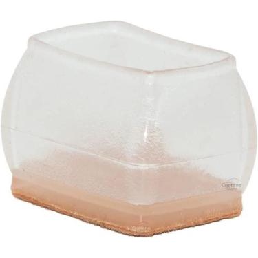 Imagem de Kit 12 Protetor De Pé Cadeira Retangular Pezinho Silicone - Caetano St