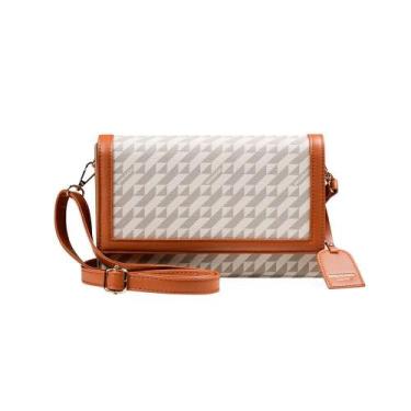 Imagem de Bolsa Feminina Pequena Flap Monograma BG Bege - Bagaggio, U, Bege
