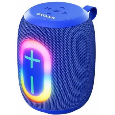 Imagem de Caixa de Som Bluetooth Portátil 5W com Rádio FM USB SD LED Exbom