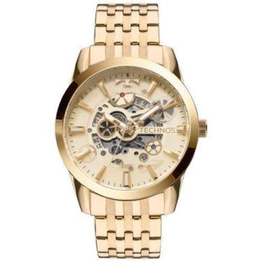 Imagem de Relógio Technos Automático Dourado Masculino 8205NQ/4X, Dourado