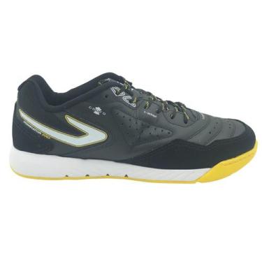 Imagem de Tênis Topper Futsal Masculino Couro Dominator Pro V Preto, Preto, 41
