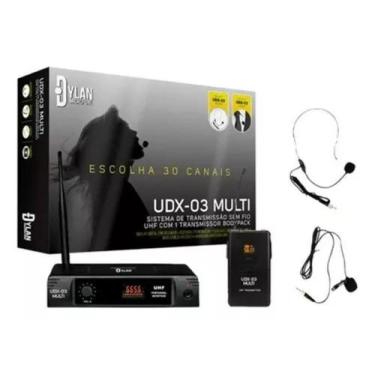 Imagem de Microfone Dylan Sem Fio Uhf Headset Lapela Udx-03 Multi