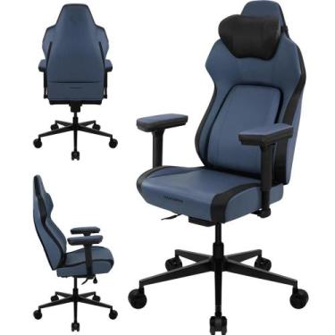 Imagem de Cadeira ThunderX3 Azul Para Escritório Gamer Almofadas  Ergonômicas Al