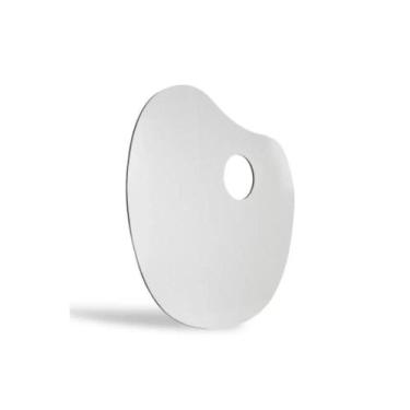 Imagem de Gode Paleta p/ Pintura em Formato Anatômico Oval Branco 30x21cm - Gv O