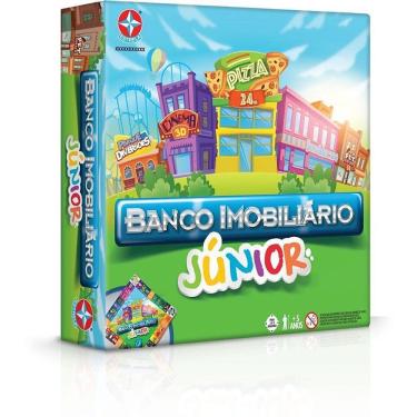 Imagem de Jogo de Tabuleiro Banco Imobiliário Jr Versão Júnior com Mecânica Simplificada Estrela