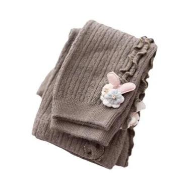 Imagem de Meias-calças De Malha Para Meninas, Leggings Quentes Para Outono E Inv