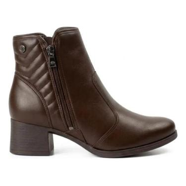 Imagem de Bota Feminina Dakota Cano Curto D2453, 37, Cafe