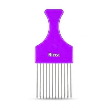 Imagem de Pente Garfo de Metal Para Cachos Roxo Ricca Cod.2407 - BELLIZ COMPANY