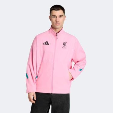 Imagem de Jaqueta Liverpool 26/27 Adidas Hino Masculina, Rosa, M