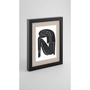 Imagem de Porta-Retrato MDF Preto com Linho 10x15cm - Congratulations Store