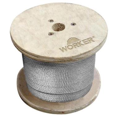 Imagem de Cabo De Aço 5/8" 6x25 Galvanizado 500 M 15,90 Mm Worker - Acerosid