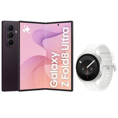 Imagem de Samsung Galaxy Z Fold8 Ultra 512GB 12GB RAM - Roxo + Samsung Galaxy Wa