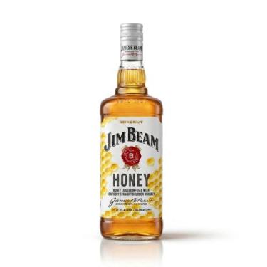 Imagem de Whisky Jim Beam Honey 1 Litro Bourbon com Mel Importado Americano, Whi
