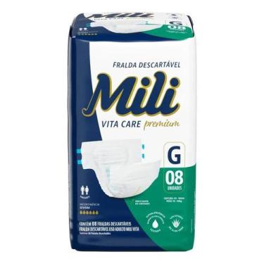 Imagem de Mili Vita Care Premium Fralda Geriátrica Adulto G Com 8 Unid - Congrat