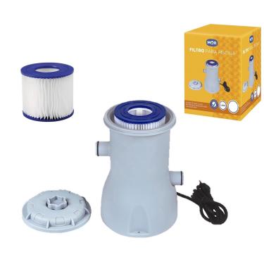 Imagem de Kit Filtro Para Piscina Bomba Vazão 2.200 L/h Com 1 Refil Extra - Mor