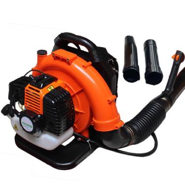 Imagem de Soprador de folhas alimentado a gás 42,7 CC, soprador de folhas alimentado a gás de 2 tempos, soprador de gasolina com extensão de bocal, soprador de mochila para cuidados com gramado, remoção de poeira/neve