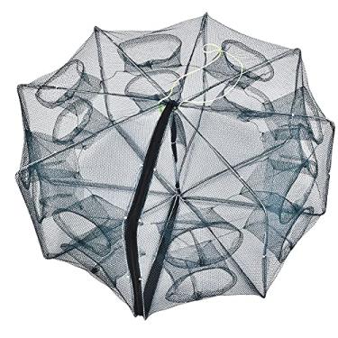 Imagem de Rede de pescar, rede de pesca portátil para lagostins para pegar cheiro de peixinho para enguia(16 buracos)