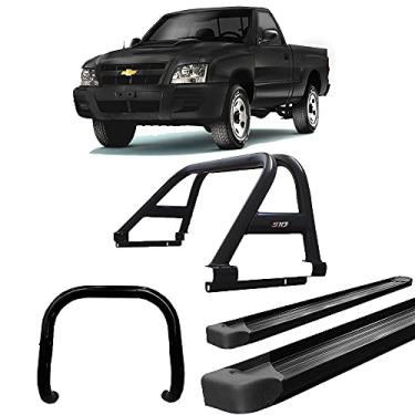 Imagem de Kit Santo Ant +Quebra Mato +Estribo Plat S10 94/11 PRETO CS
