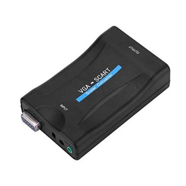 Imagem de Conversor VGA para SCART, adaptador de áudio e vídeo 2K com controle remoto para TV, monitor, computador