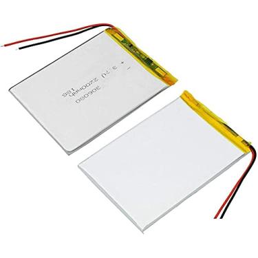 Imagem de Bateria de lítio de íon de lítio 3 7v 2200mAh bateria recarregável de polímero de lítio para alto-falante Bluetooth móvel DVR 306080 2200mAh-306080 2200 mAh 2200 mAh 2 peças