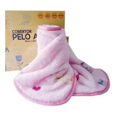 Imagem de Cobertor Para Bebê Pelo Alto Jolitex Antialérgico Gatinha