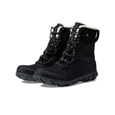 Imagem de BOGS Bota feminina Arcata Urban Leather Tall Boot Snow, Preto, 7
