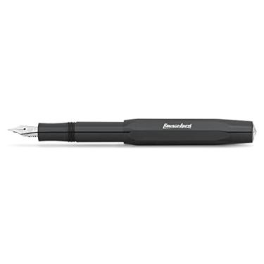 Imagem de Kaweco Caneta tinteiro Skyline Sport I Premium Caneta-tinteiro Luxo para cartuchos de tinta com ponta de aço de alta qualidade I Kaweco Sport 13,4 cm Black Nib Width F (Fina)