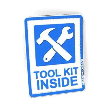 Imagem de Kit de ferramentas dentro do patch tático de PVC | Ótimo para bolsas de viagem, kits de sobrevivência, bolsas de insetos