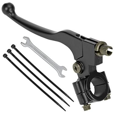 Imagem de FVRITO Alavanca de freio de embreagem esquerda 22 mm para XR80 XR100 CRF70 CRF80 CRF100 XR200 SSR 125cc SR125 Coolster Roketa Baja ct200u-ex X-Treme Pit Dirt Motor Bike Motocross Peças Universal Preto