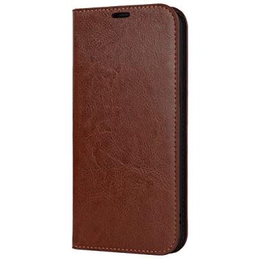 Imagem de Capa carteira para iPhone 14/14 Pro/14 Plus/14 Pro Max, capa flip com fecho magnético à prova de choque TPU slots para cartão de crédito suporte 3 porta-cartões 1 bolso para dinheiro, marrom claro, 14 Pro 6,1 polegadas