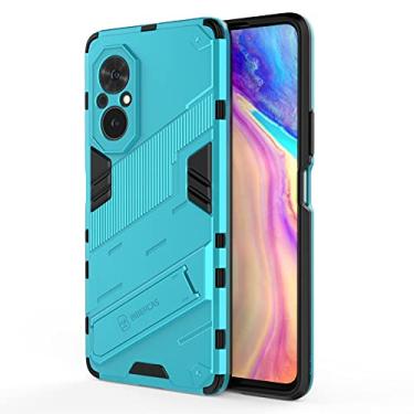 Imagem de YUNCHAO Caixa de telefone Para honra 50 SE/Huawei Nova 9 SE Punk Armour 2 em 1 PC + TPU Case à prova de choque com suporte invisível capa para celular