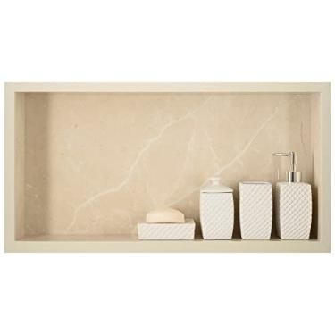 Imagem de Nicho Em Porcelanato P/Banheiro 60x30x10 Cm - Bege